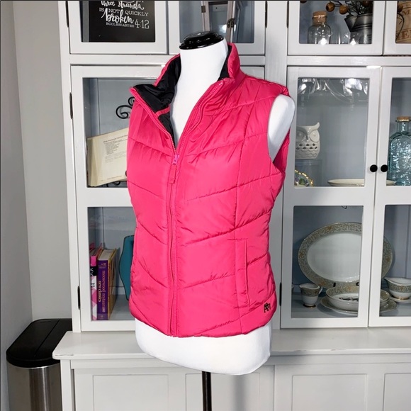 Aeropostale Jackets & Blazers - Aeropostale Bright Pink Puff Vest Size Medium